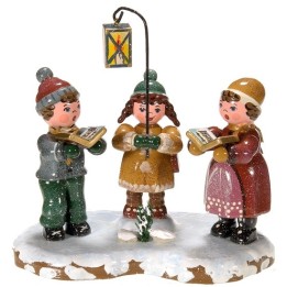 Village de Noël miniature, chorale enfants