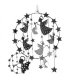 Deco sapin de Noël design à suspendre, anges avec étoiles