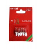 Ampoules de rechange enfichable pour guirlande électrique, 2,5V - 0,25 W, Konstsmide 2006-052SB 