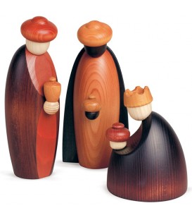 Grands personnages crèche de Noël 17 cm : trois rois mages