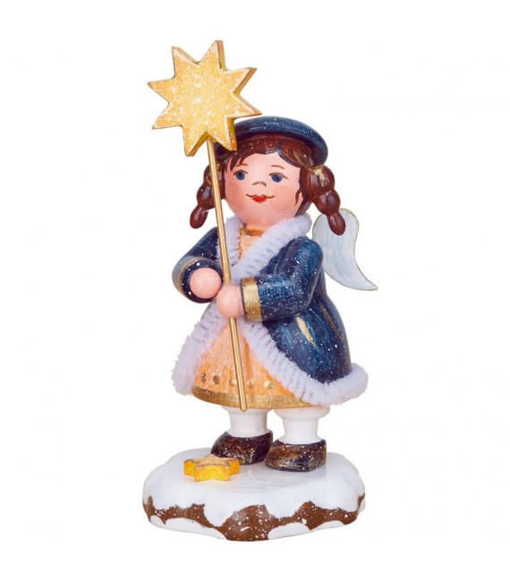 Village de Noël miniature, figurine ange et étoile