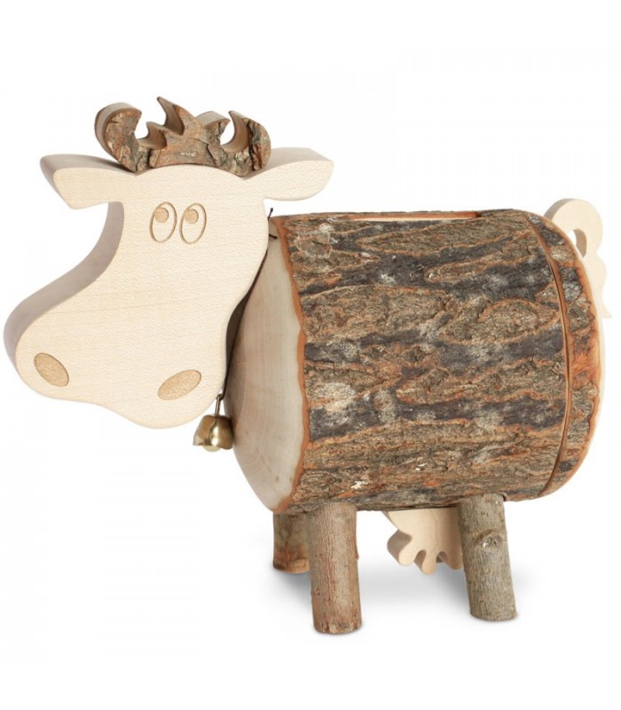 Tirelire En Bois Vache 10 Cm Tirelire En Bois Vache 10 Cm