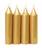 Bougies de l'Avent dorée 23 mm 