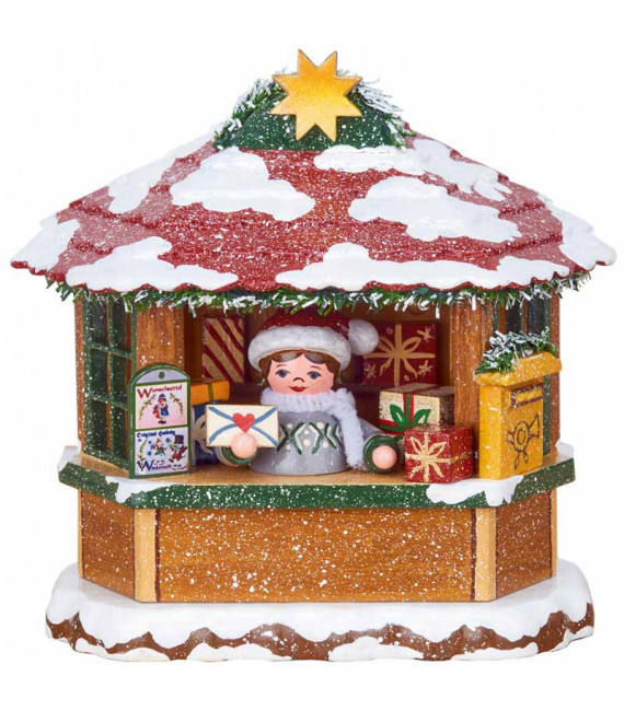 Village Noël miniature, chalet marché de Noël la Poste 