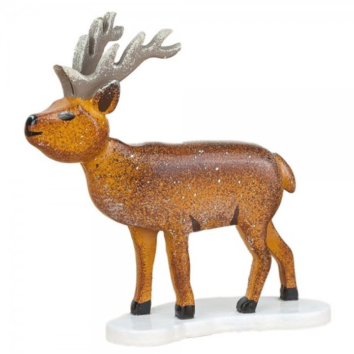 Village de Noël miniature, cerf