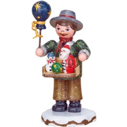 Village de Noël miniature, vendeur de jouets