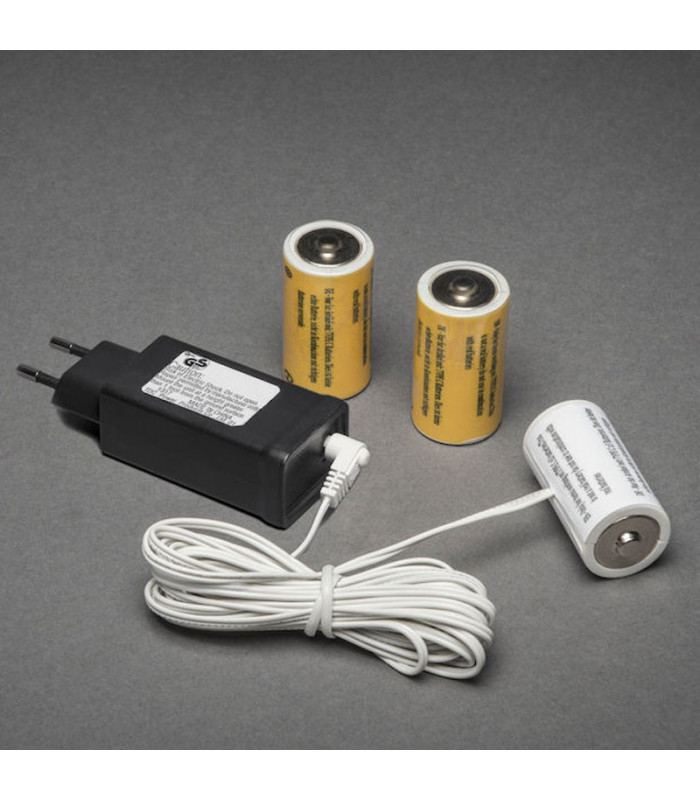 Adaptateur pour piles rechargeables C (LR14) et D (LR20) pour