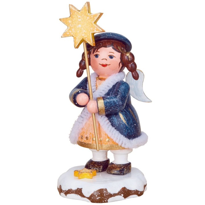 Village de Noël miniature, figurine ange et étoile