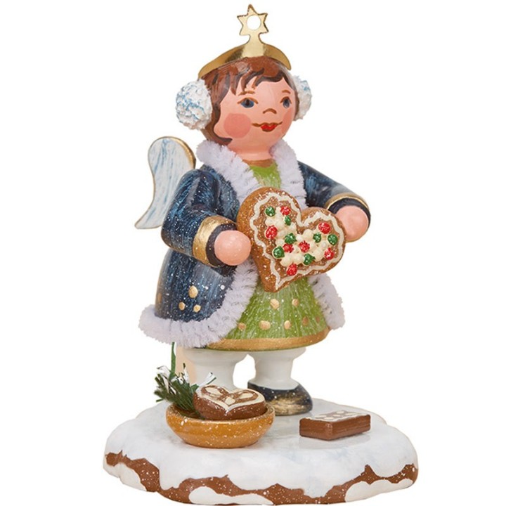Village de Noël miniature, figurine ange et gateau