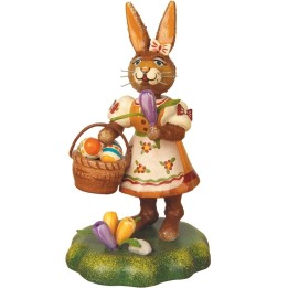 Lapin de paques avec crocus - deco de paques