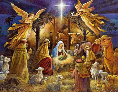 Joyeux et saint Noël à tous les membres et lecteurs de l'Imitation de Jésus-Christ! Creche-de-noel
